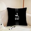 Vikama Housse de Coussin Cristiano Ronaldo Football 45X45Cm, Étoile du Football Pour Décoration de Salon et de Chambre à Coucher