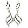 Les Trésors De Lily [M1913] - Designer Earrings 'Sissi' Gray White