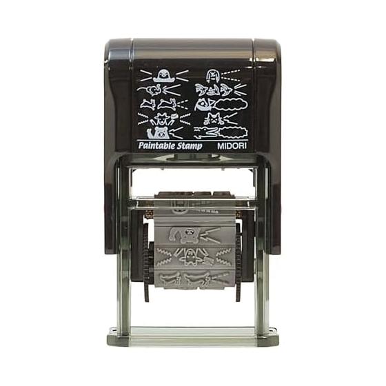 MIDORI stamp  Rotating stamp animal speech bubble pattern 35378006