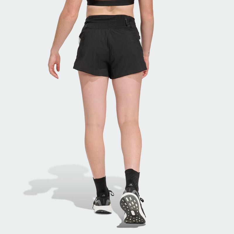 adidas Women's Three-Stripe Side Slit Running Shorts