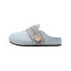 Baotou Slippers Autumn New Fashion Round Toe Deep Mouth Suede Soft Sole Non-slip Wear-resistant Flats