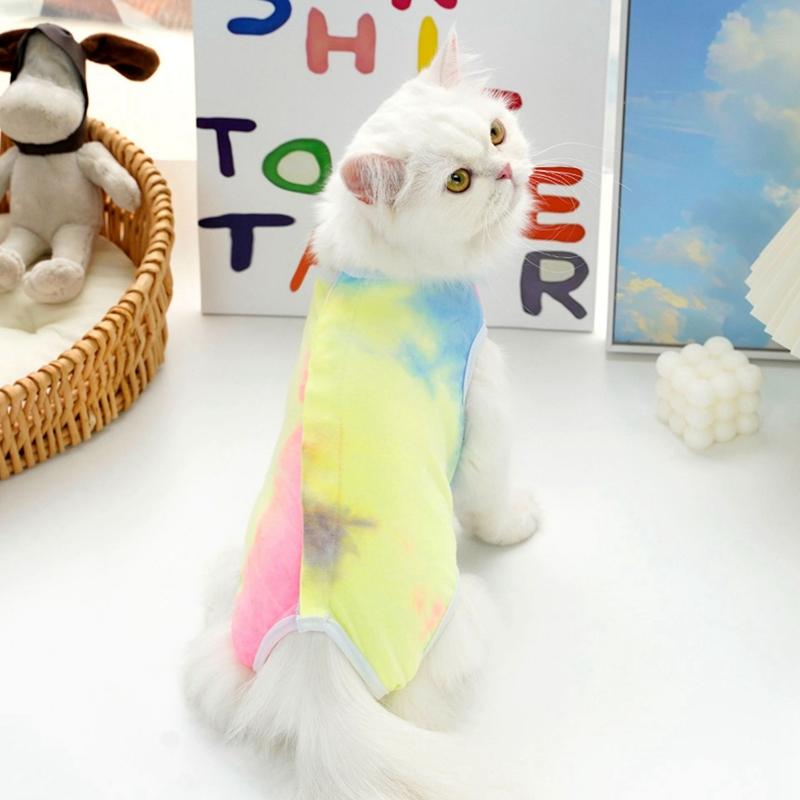 

Cat Surgery Recovery Suit Cat Onesie for Cats After Surgery Surgical Abdominal Wound Skin Diseases E-Collar Alternative Wear XS