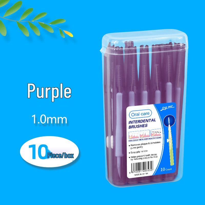 Retractable Push-Pull Interdental Brush for Gap Cleaning