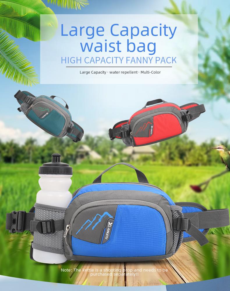 Multi-Function Waterproof Waist Bag with Large Capacity for Running, Fitness, and Outdoor Climbing