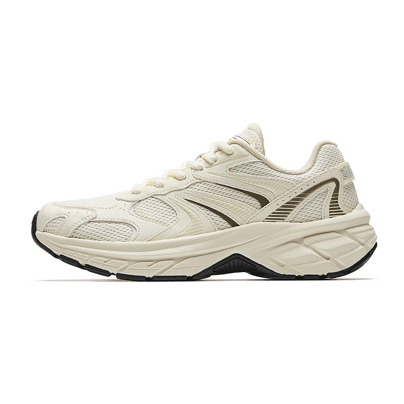 Anta Trendy Comfortable Fashion Synthetic Leather Fabric Wear-Resistant Shock Absorption Low-Top Casual Running Shoes Women sneaker White 922545597-2