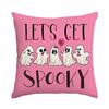 Halloween Pillow Covers Funny Pumpkin Ghosts Print Pattern Throw Cushion Cover Black Cat Party Supplies Pillowcase Home Decor
