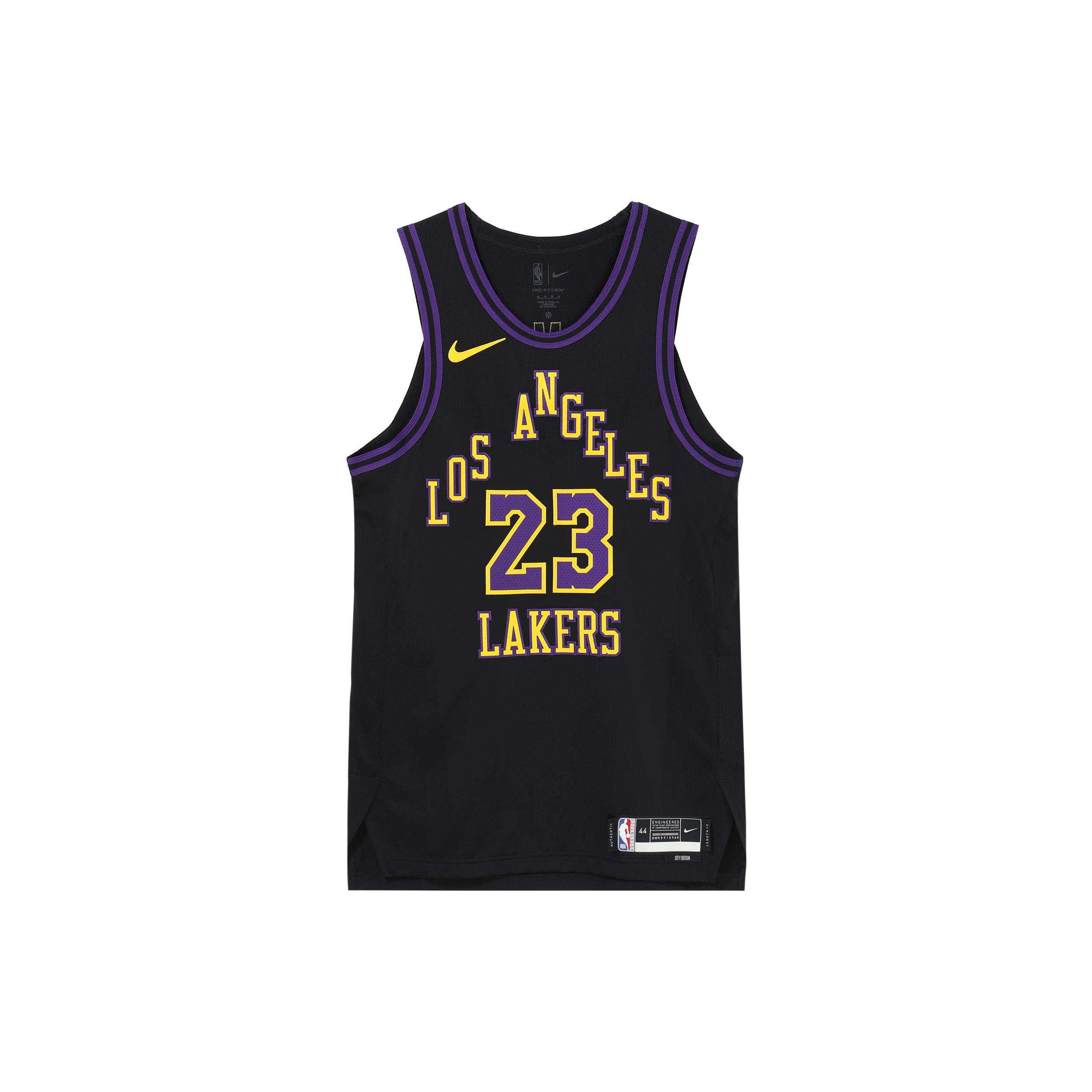Nike LeBron James Los Angeles Lakers City Edition Big Kids  Nike Nba Swingman Jersey DX8763-012 S