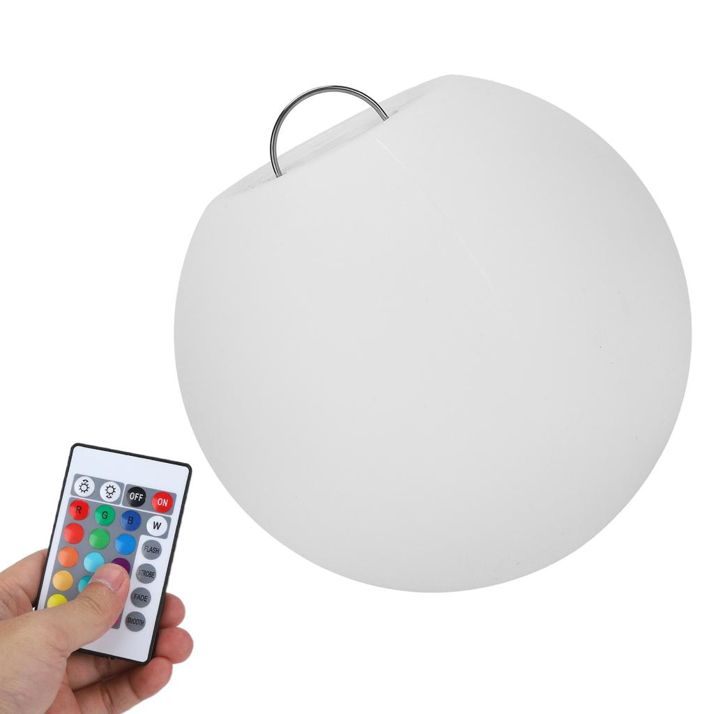 LED Ball Table Lamp 16 Colors 4 Modes USB Charging Remote Light Waterproof for Swimming Pool Yard Lawn