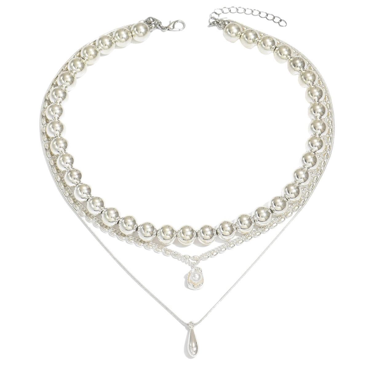 

Многослойное ожерелье-подвеска с каплями, женский чокер из бусин, бохо, эффектное украшение, подарок