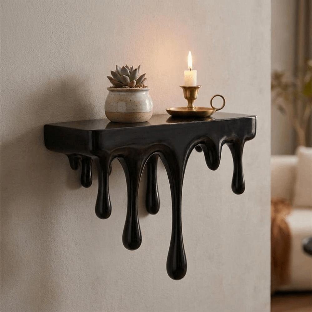 Stable Drip Floating Shelf 3D Printed Wall-Mounted Display Stand Plants Display Stand Bedroom