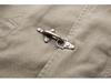 Unisex Retro Workwear Jacket - Autumn/Winter Stand Collar with Lobster Clasp