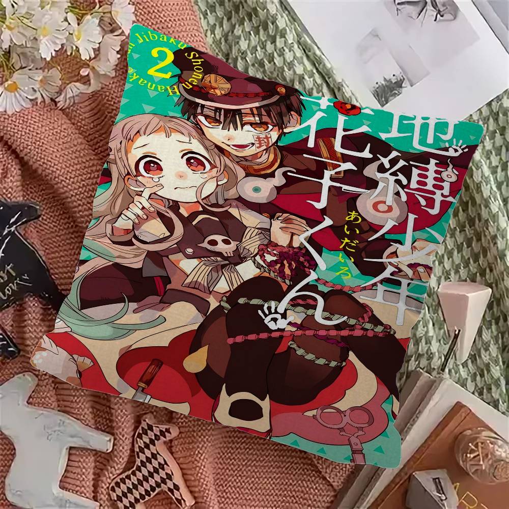 Toilet-Bound Hanako-kun 45*45cm Cushion Cover Pillow Cover Decor Pillowcase Home Pillowcase For Couch Pillow