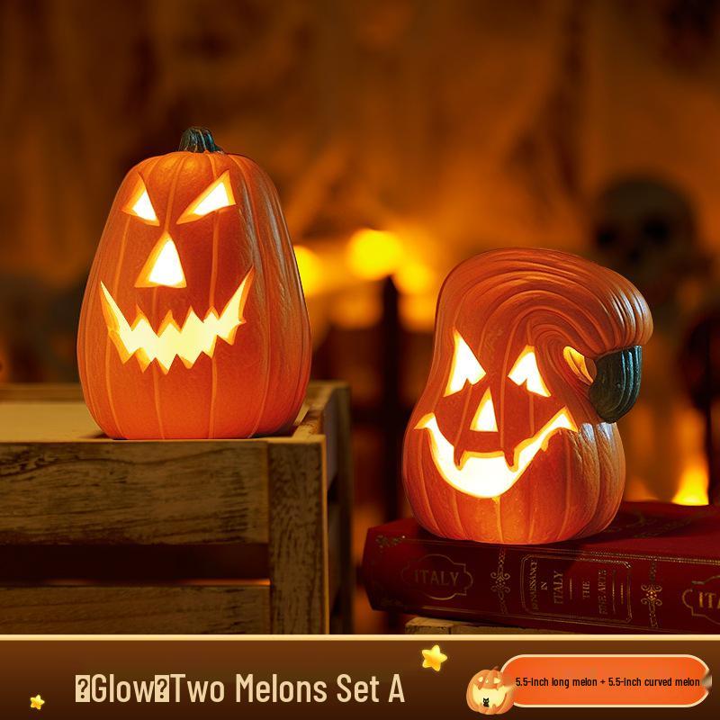 Large Luminous Pumpkin Lantern for Halloween Outdoor Theme Decorations