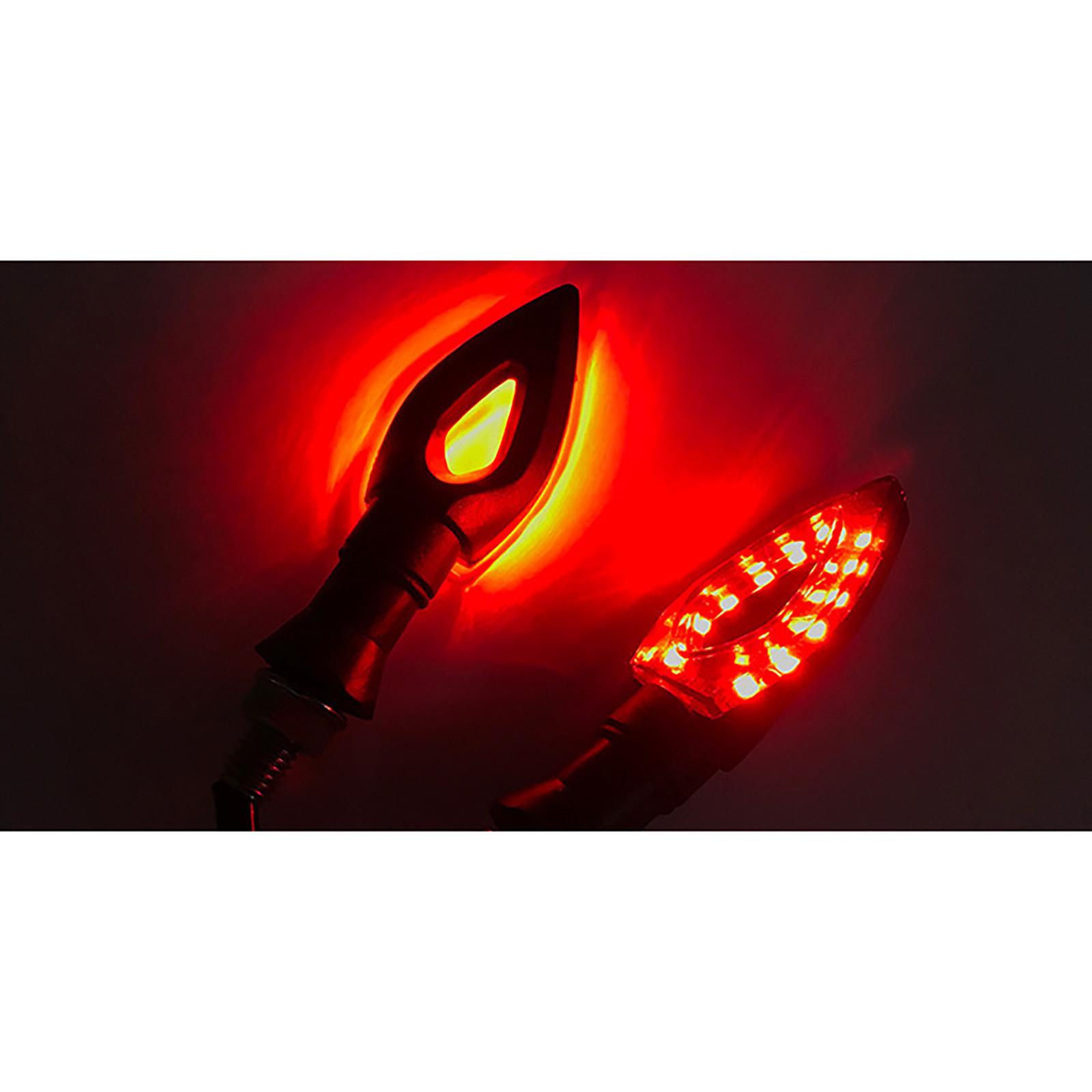 4PCS Motorcycle Turn Signal LED Retro Turn Signal -Light 12V Universal