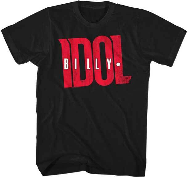 Billy Idol Logo Men T Shirt Punk Rock Music Concert Band Merch XL
