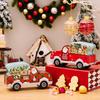 Christmas Candy Box Exquisite Cartoon Car Design Wrought Iron Gift Packing Box for Festival Party Decoration