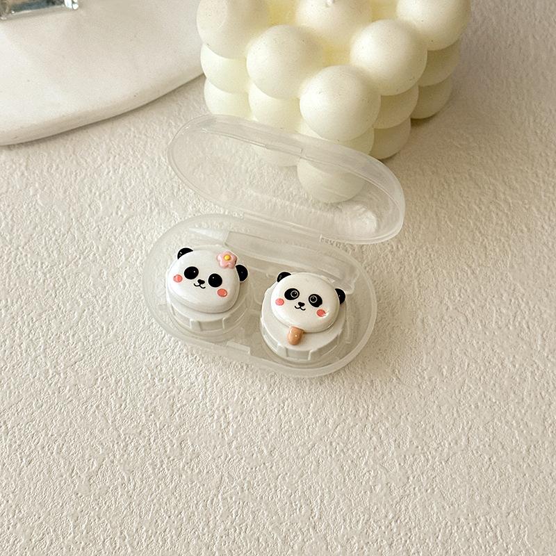Portable Cute Bear Contact Lens Box Holder Travel Eye Contact Lenses Case Container Storage Case Travel Accessories
