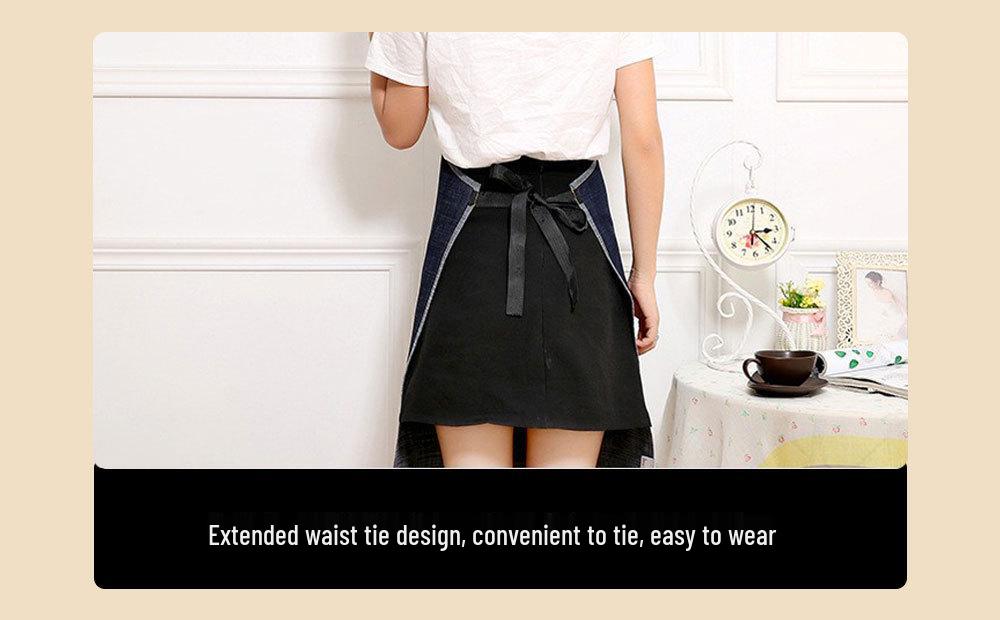 New Style Cross-Border Denim Apron: Barista, Barber & Kitchen Wear with Custom Logo