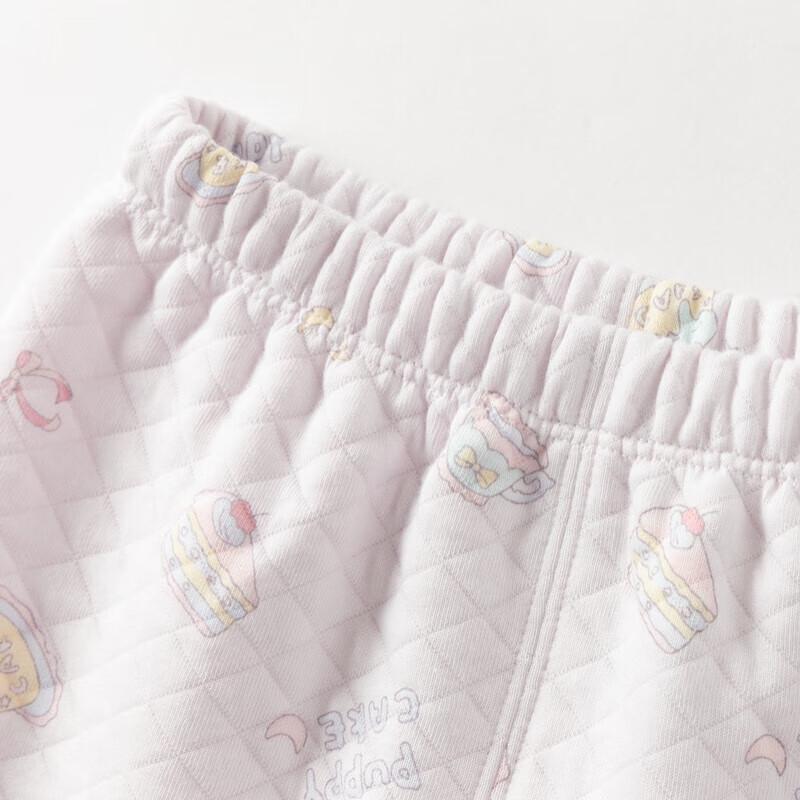 David Bella Girls' Quilted Cotton Pajama & Underwear Set