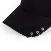 Baseball Cap With Circle Ring Snapback Hats For Women Men Unisex Hip Hop Black White Adjustable Solid Color Kpop Casual New