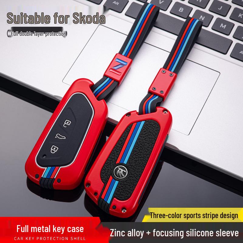 Skoda Key Cover for Octavia, Kodiaq, GT, Kamiq, Superb, and Karoq - Protective Car Key Shell