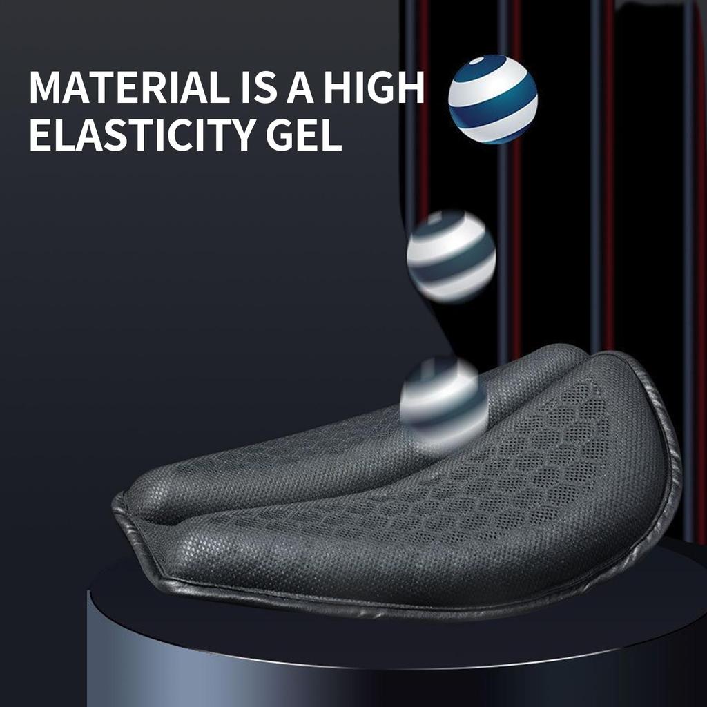 Motorcycle Gel Seat Pad Shock Absorption Gel Pad Breathable Chair Shock Absorbing Cushion for Support & Softness Comfortable