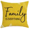 Modern Simple Summer Lemon Print Pillowcase Yellow-green Linen Cushion Cover Nordic Sofa Cushion