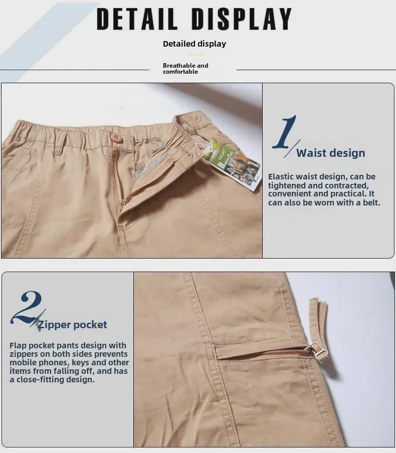 Men's Multifunctional Outdoor Cargo Pants - Multi-Pocket Tactical Trousers for Hiking & Travel