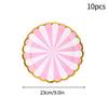 10Pcs CampingPicnic Tableware Set Disposable Paper Dishes Plate Cup Outdoor Camping Accessories Portable Cutlery