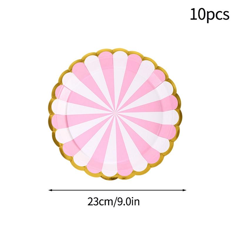 10Pcs CampingPicnic Tableware Set Disposable Paper Dishes Plate Cup Outdoor Camping Accessories Portable Cutlery