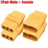 XT90 Male Female Connectors Plug Welding Terminal Plugs for RC Lipo Battery Motor Charge Lead Plugs Banana Male Female Adapter
