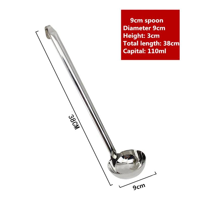Stal Nierdzewna Długi Uchwyt Łyżka Wazowa Łyżka do Serwowania Duża Okrągła Nabierka do Zupy Obiadowej Bufet Kreatywne Przybory Kuchenne Zastawa Stołowa