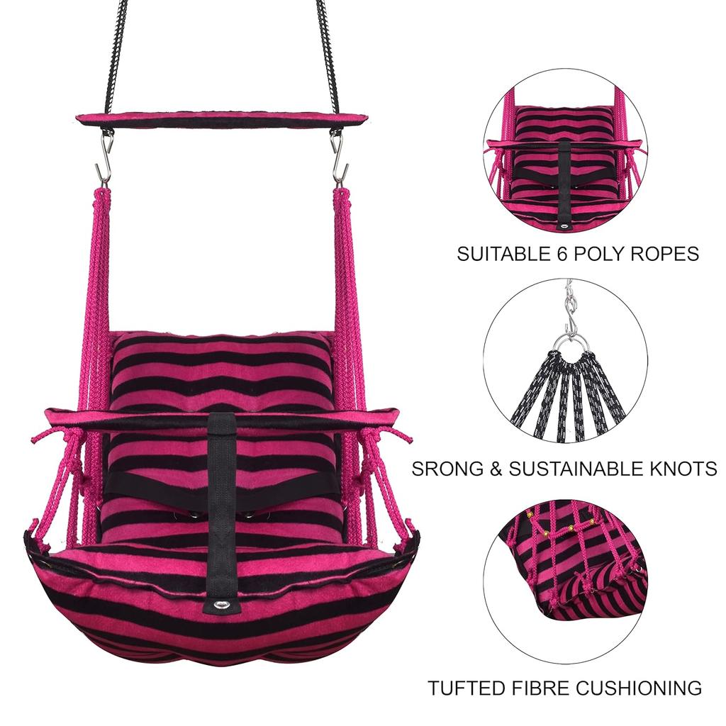 Bavlněná dětská houpačka pro děti Skládací a pratelná 1 až 5 let Dárek pro novorozeně Měkká houpačka s bezpečnostním pásem Snadno přenosná Bezpečnostní zámek