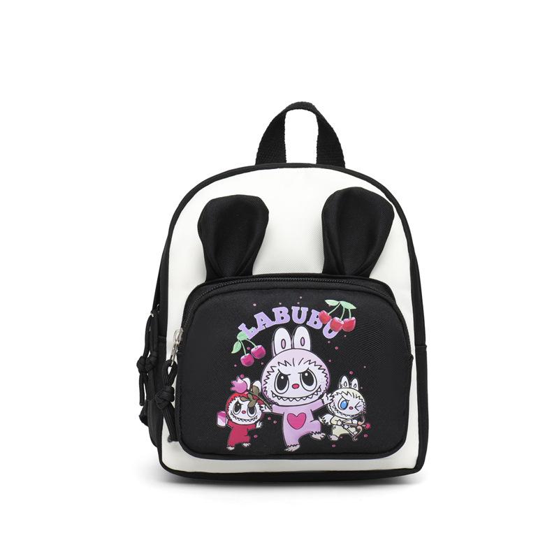

New Labubu outdoor snack bag elementary school students spine protection backpack чёрный