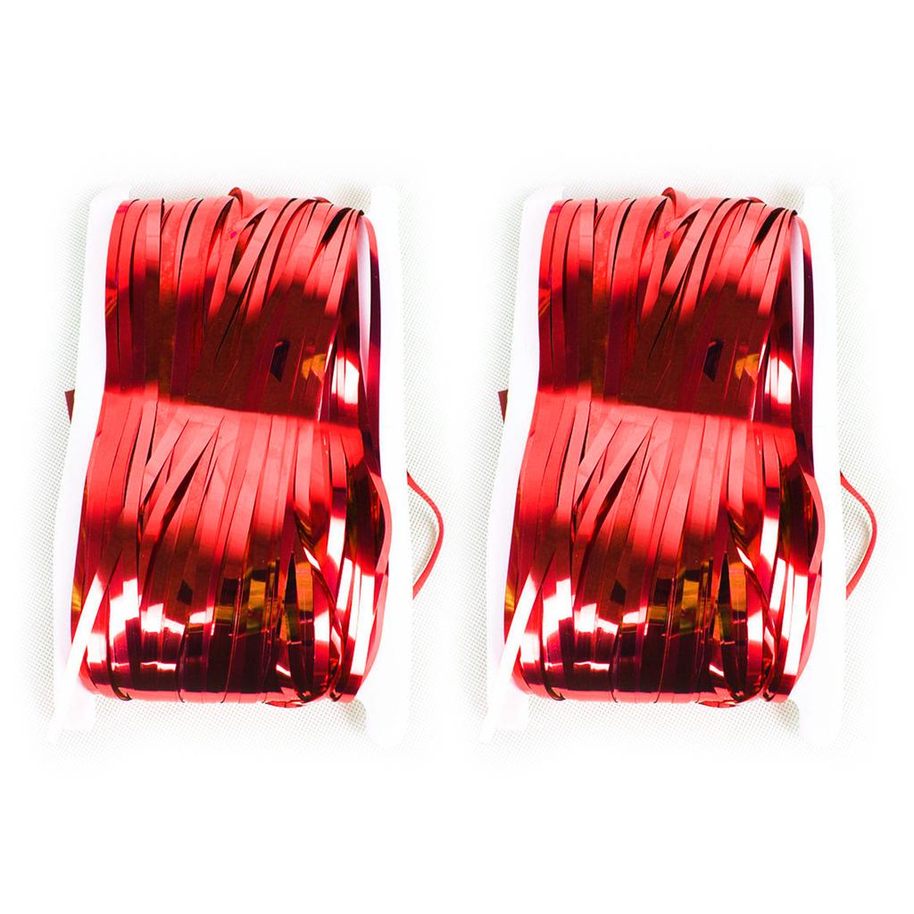 2Pcs Foil Fringes Backdrops Party Decoration 3.28x6.56ft Metallic Tinsel Photo Backdrop Curtains For Wedding Birthday
