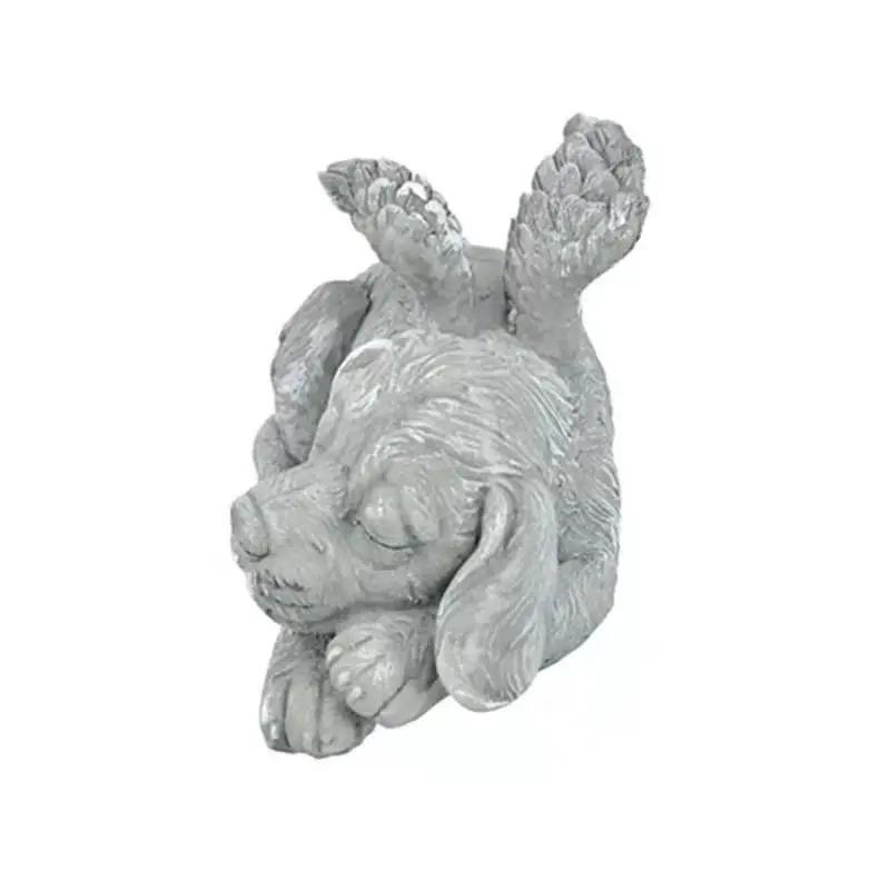 1 Stück Design Harz Engel Hund Katze Statue Niedliche Tiere Skulptur Ornamente Geschenke Geeignet Gartendekoration Hausgold Ornament