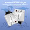 USB Travel Charger QC3.0+PD, 5V/9V/12V, EU/US Standard, Fast Charging