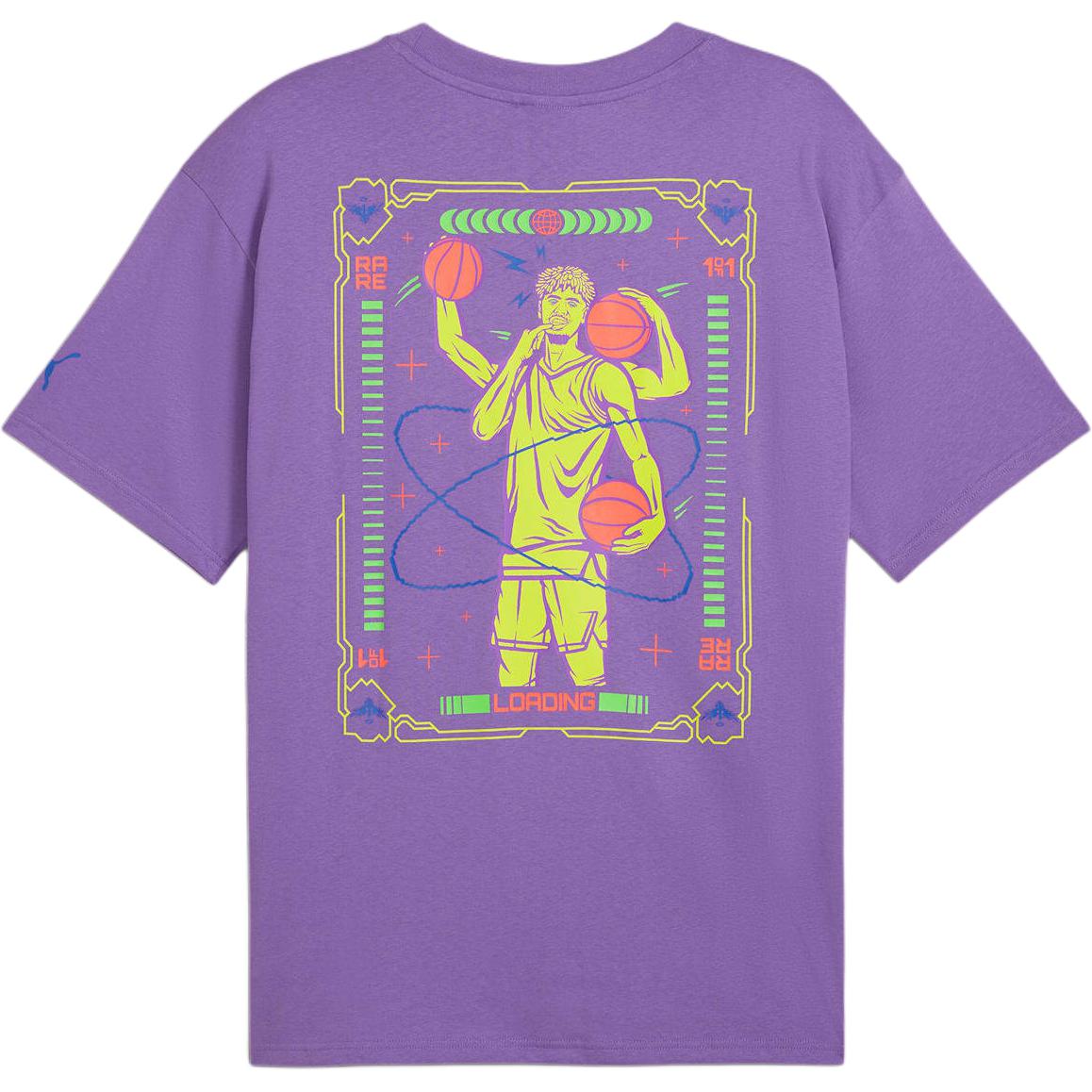 

New PUMA x MELO SPARK T Shirt Men s Purple 627742-02 L