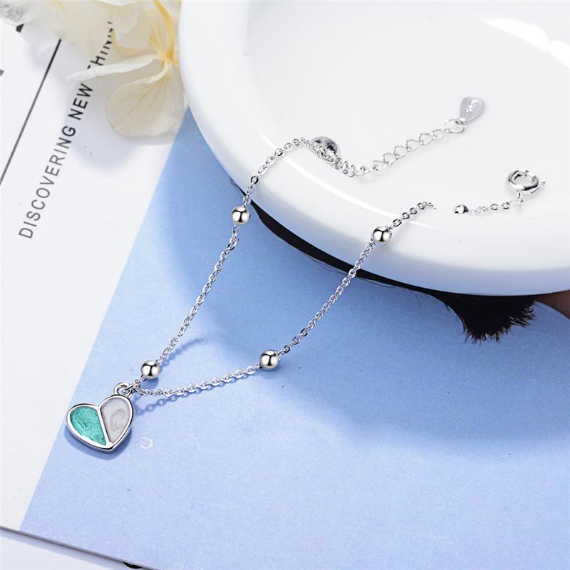 Cute Heart Female Bracelets Jewelry Top Quality 925 Sterling Silver Earrings for Women Party Accessories Girl Christmas
