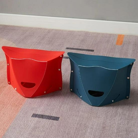 Portable Folding Plastic Travel Stool for Camping & Outdoor Use