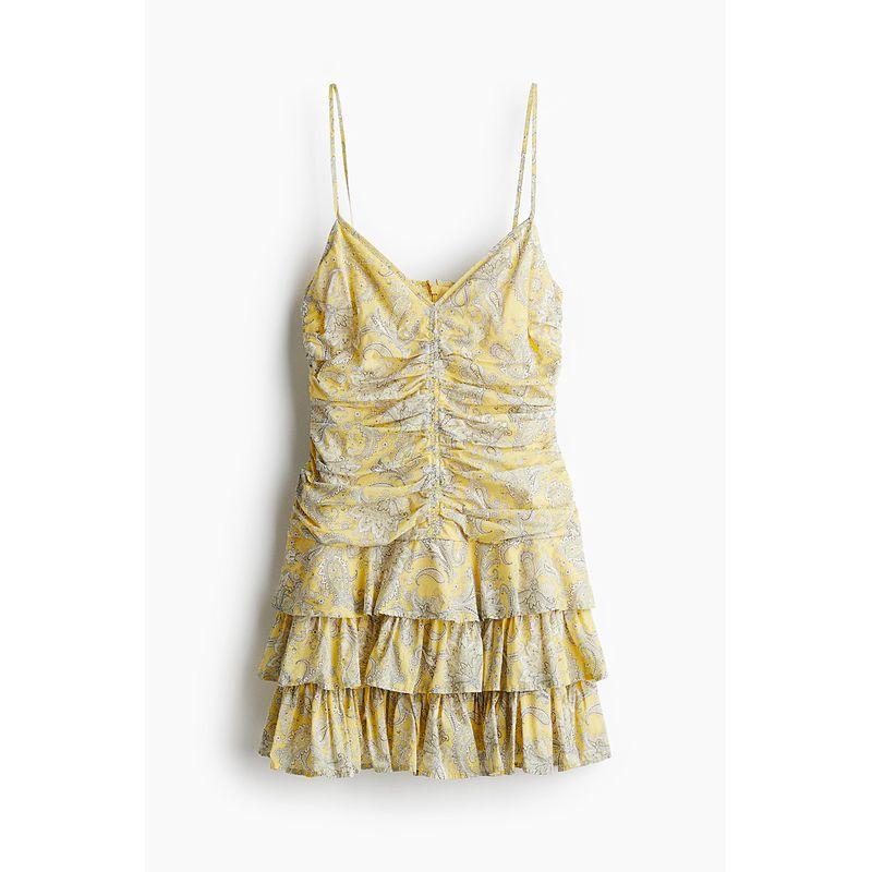 

HM 2025 Лето Новая женская одежда Ламинированная юбка Платье-слинг 1274551