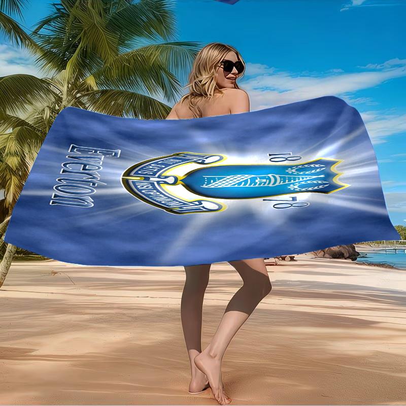 Football Club Everton Beach Towel Microfiber Beach Towel, Lightweight and Quick-Dry, for Summer Travel, Swimming Pool Fan Birthday Gift