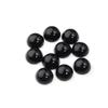 5/10pcs Natural Stone Cabochon Black Agate Round Flatback Cabochon Loose Beads For Jewelry Making DIY Ring Pendants Accessories