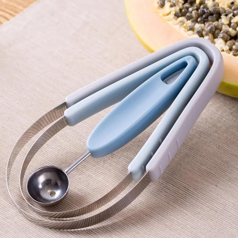 Fruchtschnitzwerkzeuge Tragbare Fruchtschnitzwerkzeuge Multifunktionaler Schäler Edelstahl Schneidwerkzeug Für Gemüse Eis