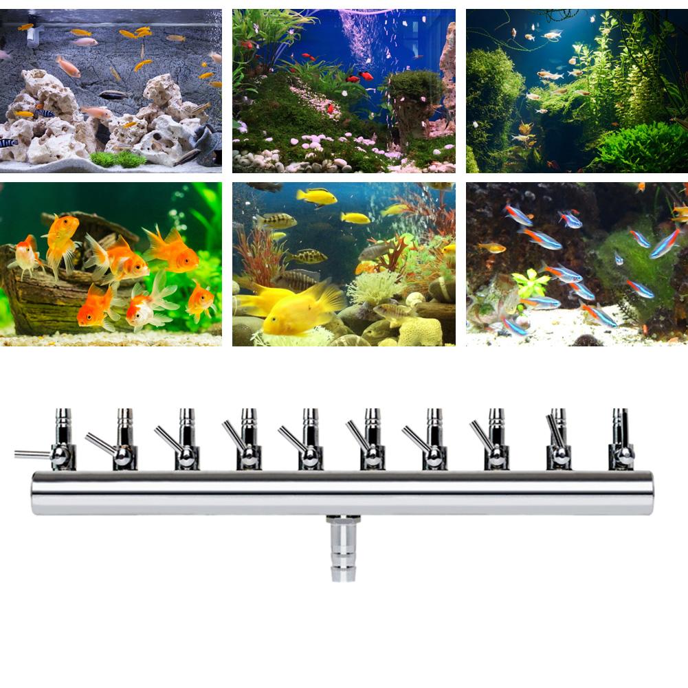Control Lever Valve Air Valve Stainless Steel Fish Tank Air Flow Distributor Splitter Oxygen Pump Accessories