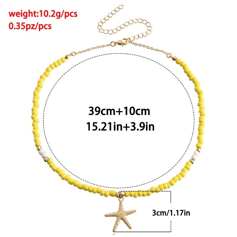 Fashion Starfish Pendant Necklace Temperament Choker Jewelry Clavicle Chain