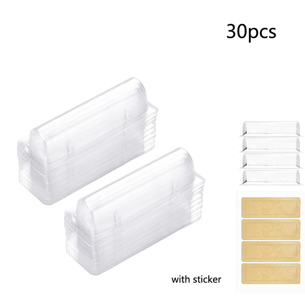 60 Stück Geldkartenhalter mit Aufkleber Kunststoffkuppel Lippenbalsam Wasserdicht Rechteckig Transparent Bargeldbeutel DIY Geschenk für Weihnachten Absolvent
