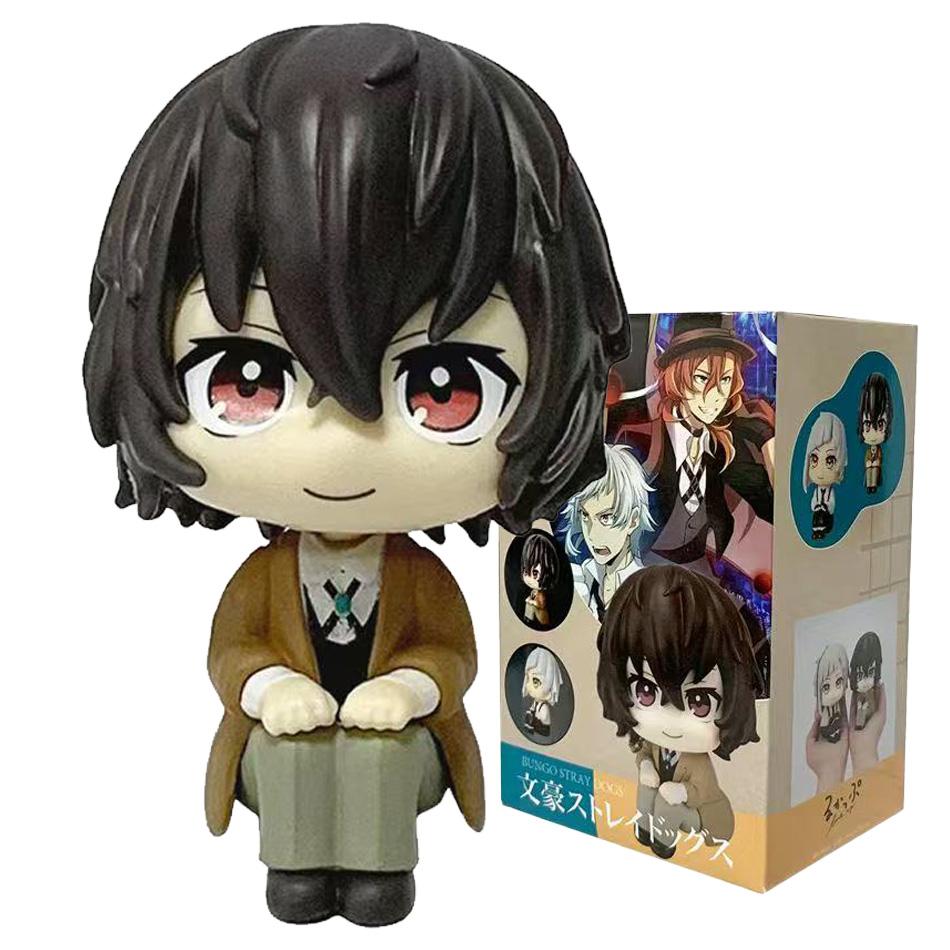 Figurină Originală MegaHouse LooK Up Bungou Stray Dogs Dazai Osamu Nakajima Atsushi Jucării Model Colecție PVC Păpușă Q Kwaii
