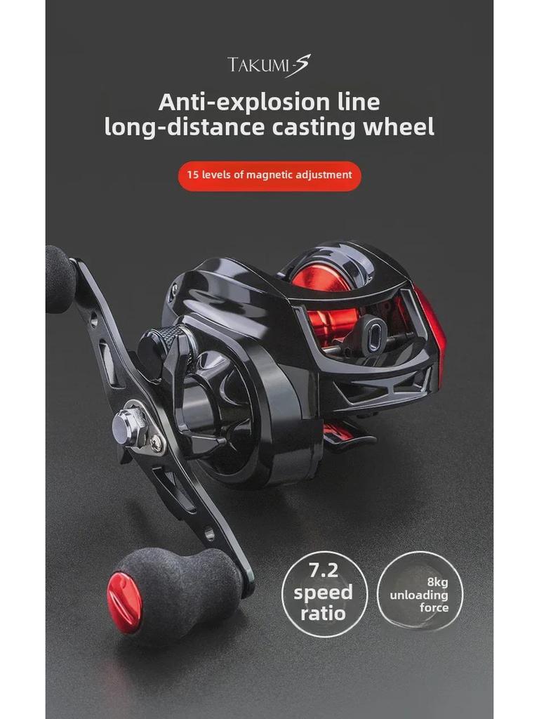Explosion-Proof Baitcasting Reel for Thunder Rod Fishing