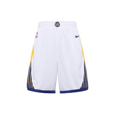NBA Golden State Warriors Association Edition Swingman Shorts White/Yellow Men Streetwear AV4971-100